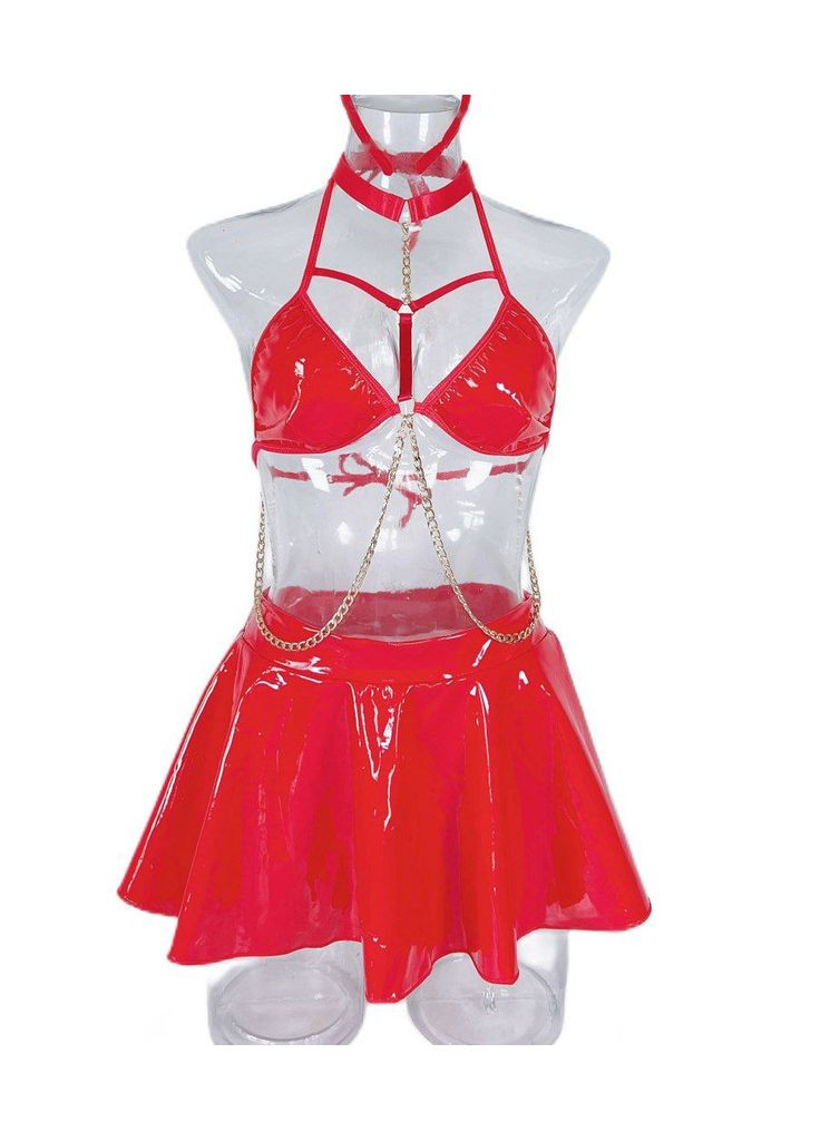 Костюм для ролевых игр латексный новогодний кролик красный No Brand Костюм для рольових ігор Новорічний кролик (328264799)