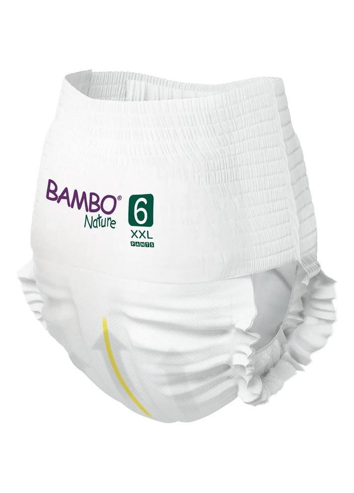 ЕКО підгузки-трусики 6 Pants (15+ кг), 18 шт. Bambo Nature (284721958)