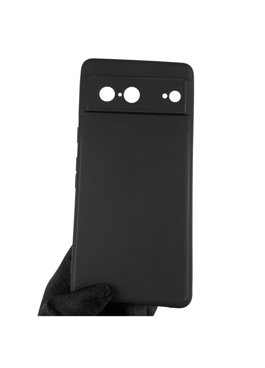 Чохол для Pixel 7 однотонний із захистом камери на гугл піксель 7 чорний Google (366023156)