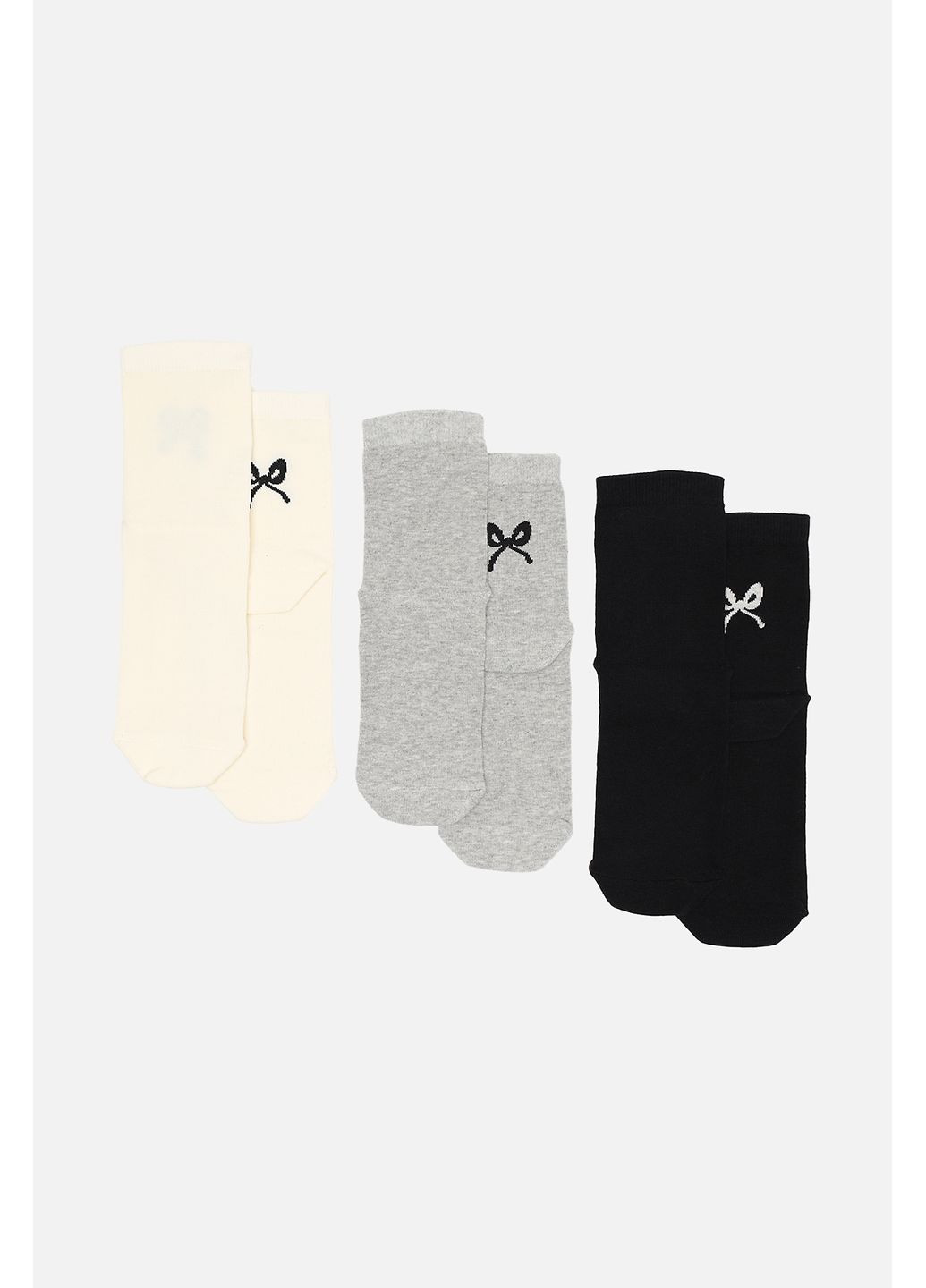 Комбинированные набор высоких женских носков цвет разноцветный цб-00282069 Yuki (350878914)