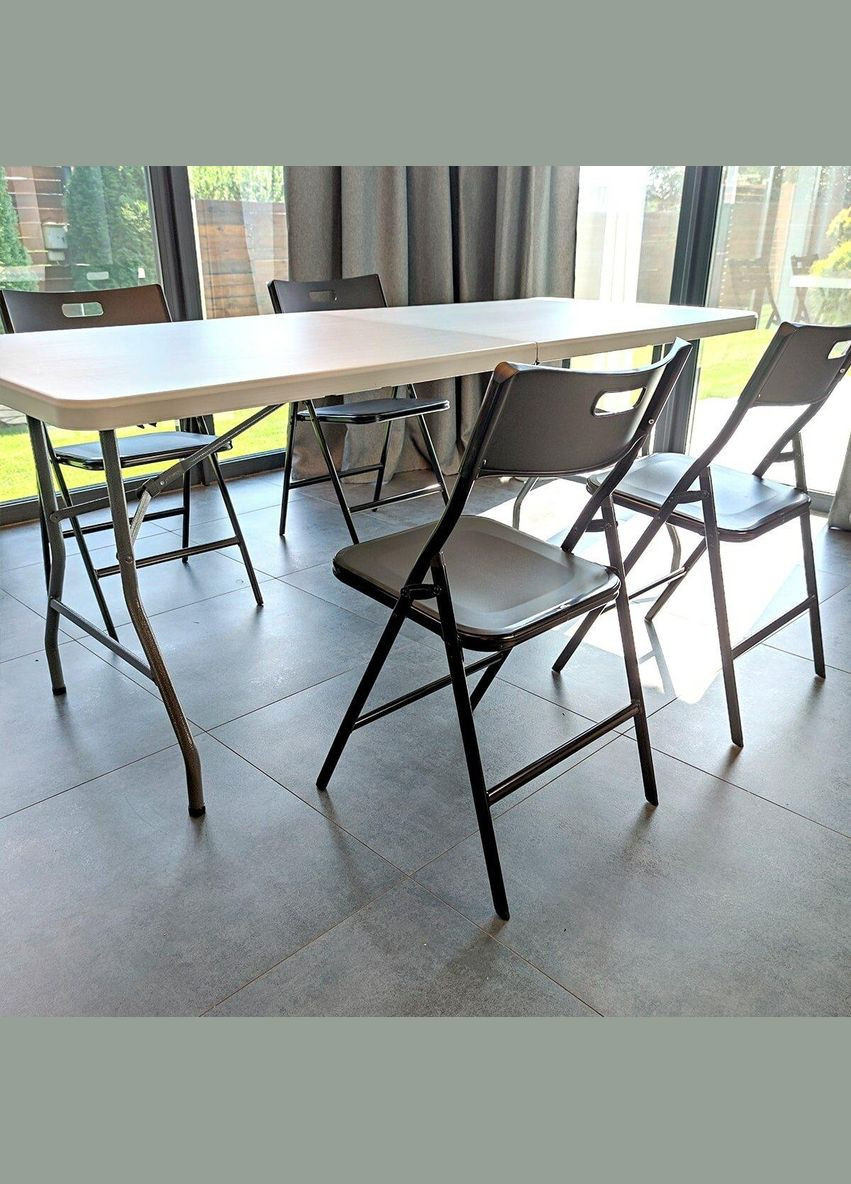 Складной стілець 46*42,5*86см чорний (3DPanda-1611) Sticker Wall (323154732)