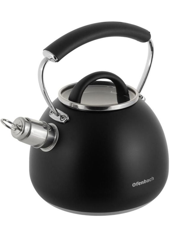 Чайник Magic Kettle 2.5л черный со свистком индукционный чайник из нержавеющей стали для кухни Ofenbach (368991308)