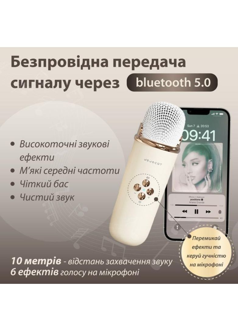 Портативна акумуляторна Bluetooth колонка з мікрофоном Дитячий бездротовий ретро караоке TF FM USB 237 UKC (383041551)