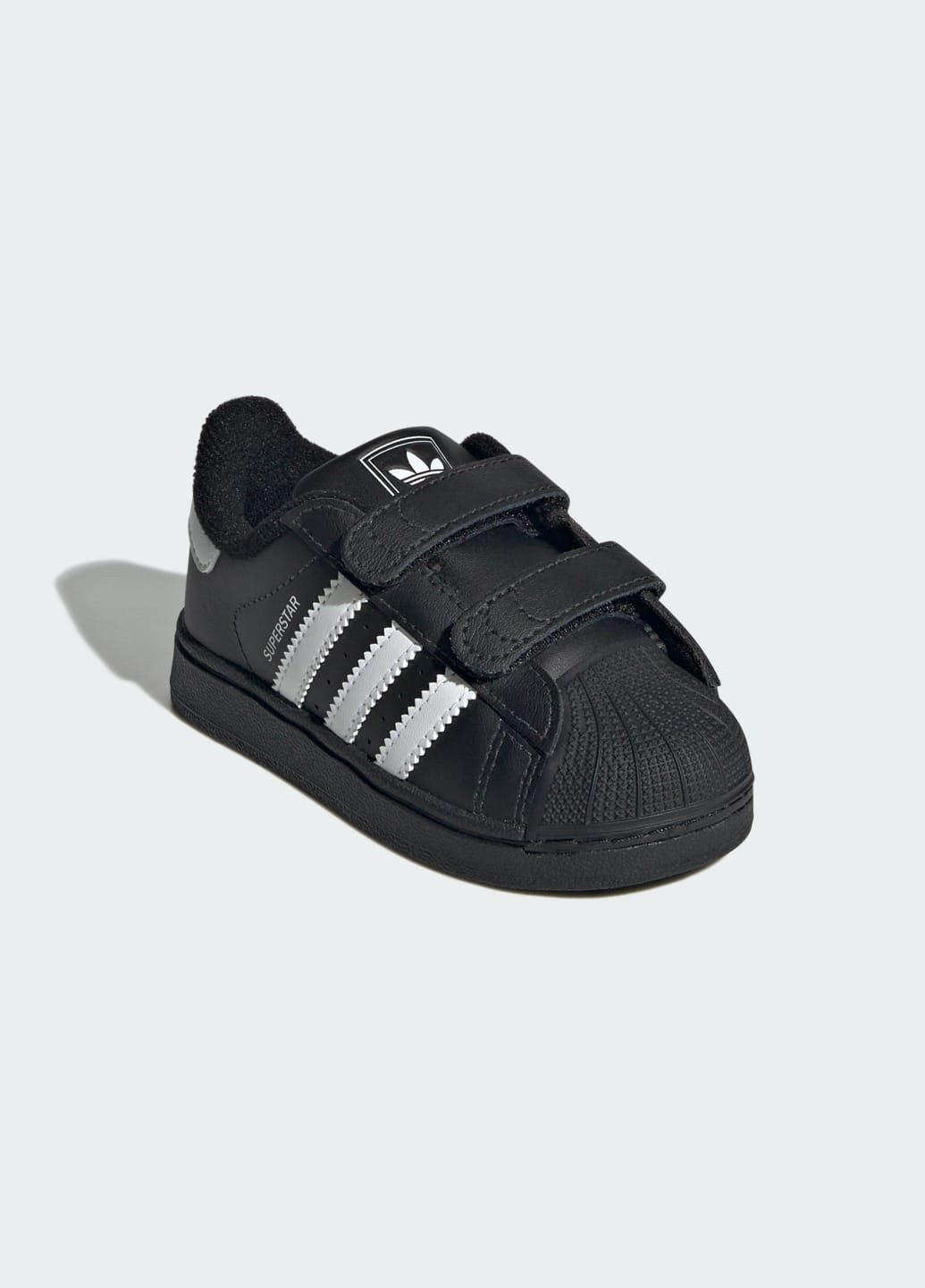Чорні всесезонні кросівки superstar ii comfort closure kids adidas