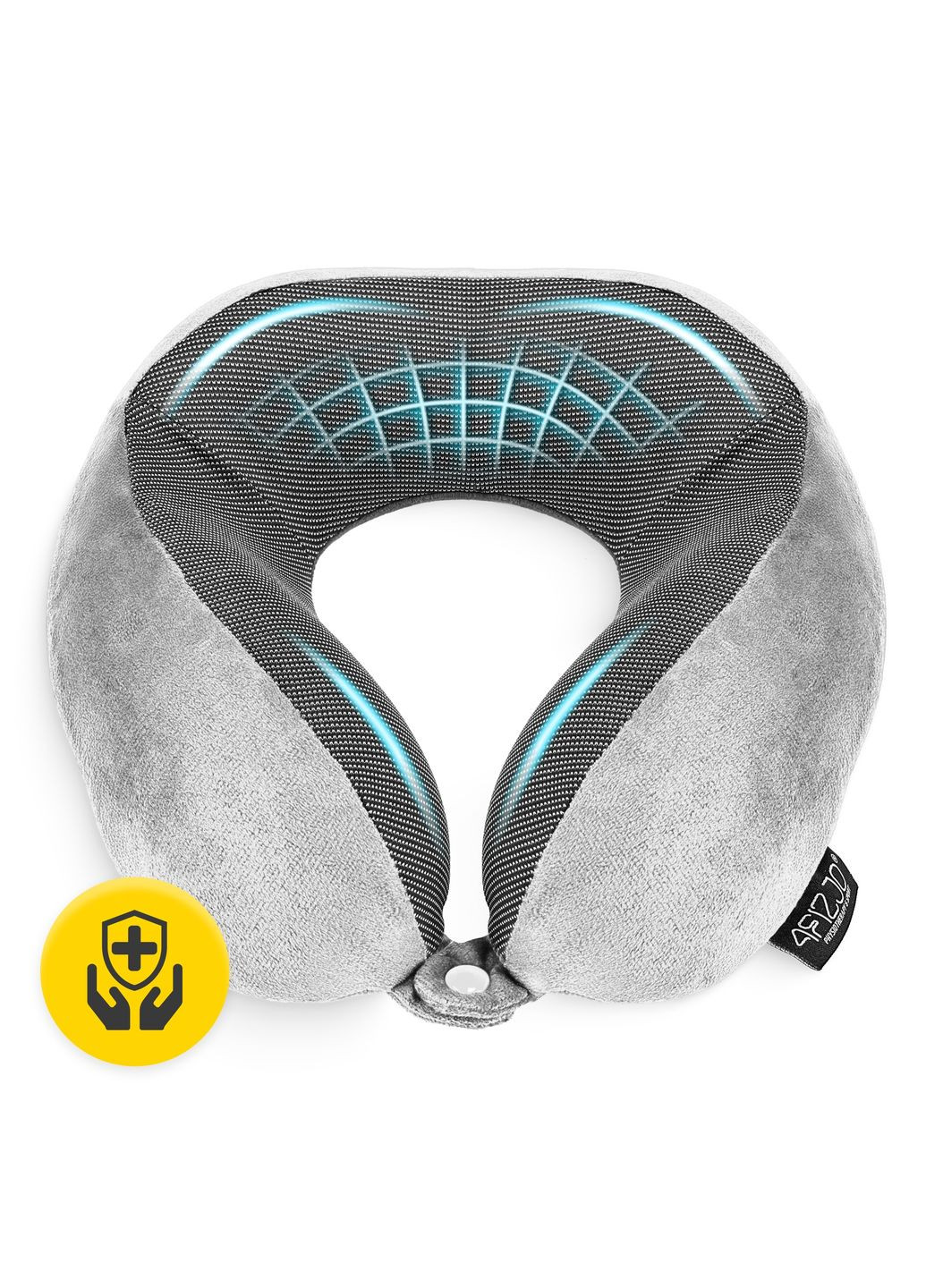 Подушка дорожня 30 x 27 x 12 см Grey () 4FIZJO P-5907739319432 (286422272)