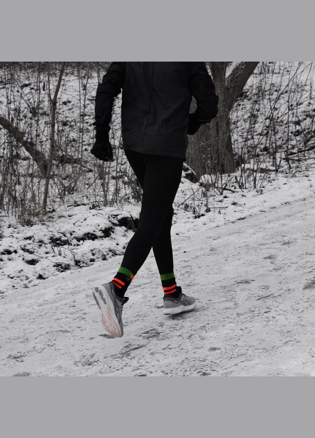 Шкарпетки водонепроникні Running, p-p XL, з помаранчевими смугами (A-015914) DexShell (319391097)