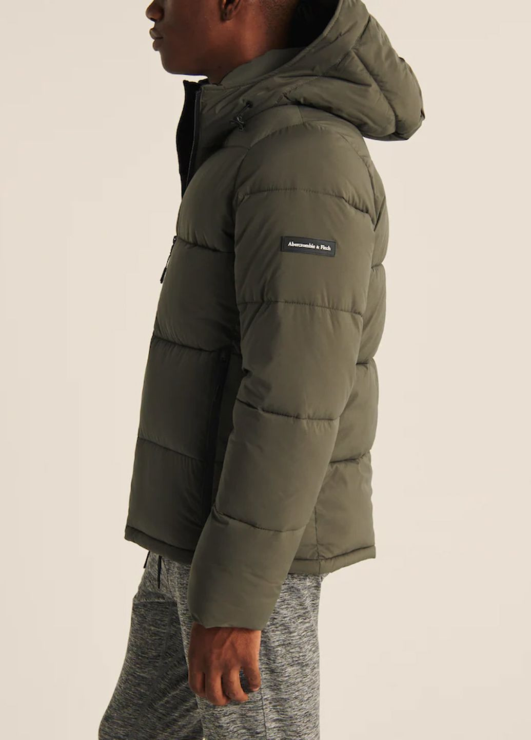 Зеленая демисезонная куртка зимняя - мужская куртка af8538m Abercrombie & Fitch
