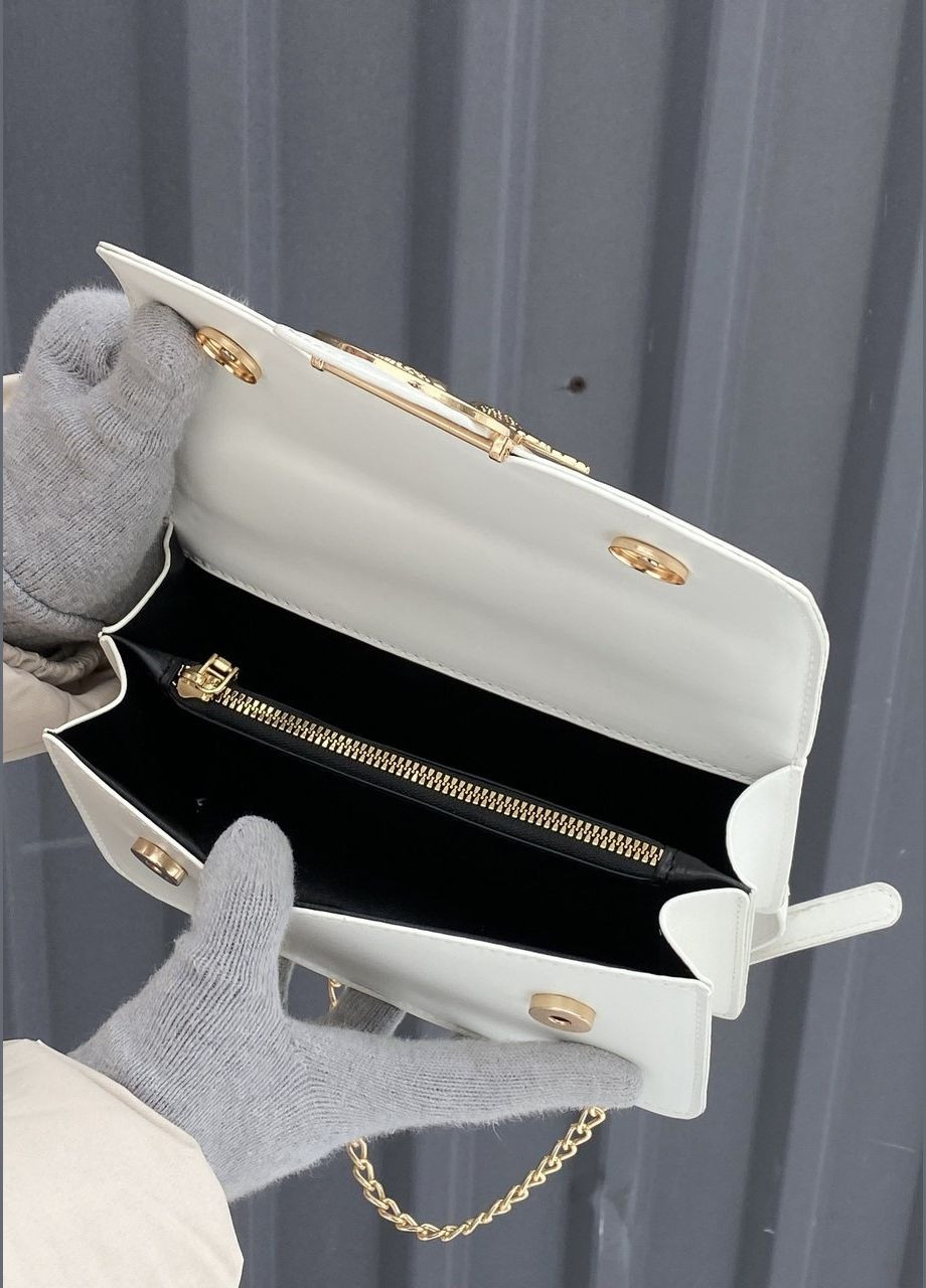 Женская сумка кросс-боди через плечо с птичками белая No Brand (284238111)