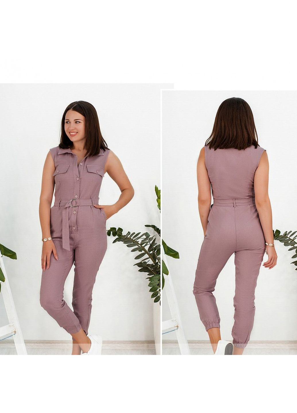 Комбінезон Liton лавандовий льон