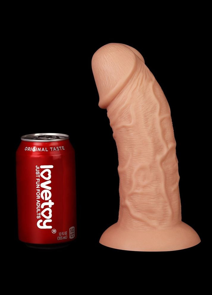 Фаллоимитатор гигант на присоске "9.5'' Realistic Curved Dildo" Lovetoy (301417067)