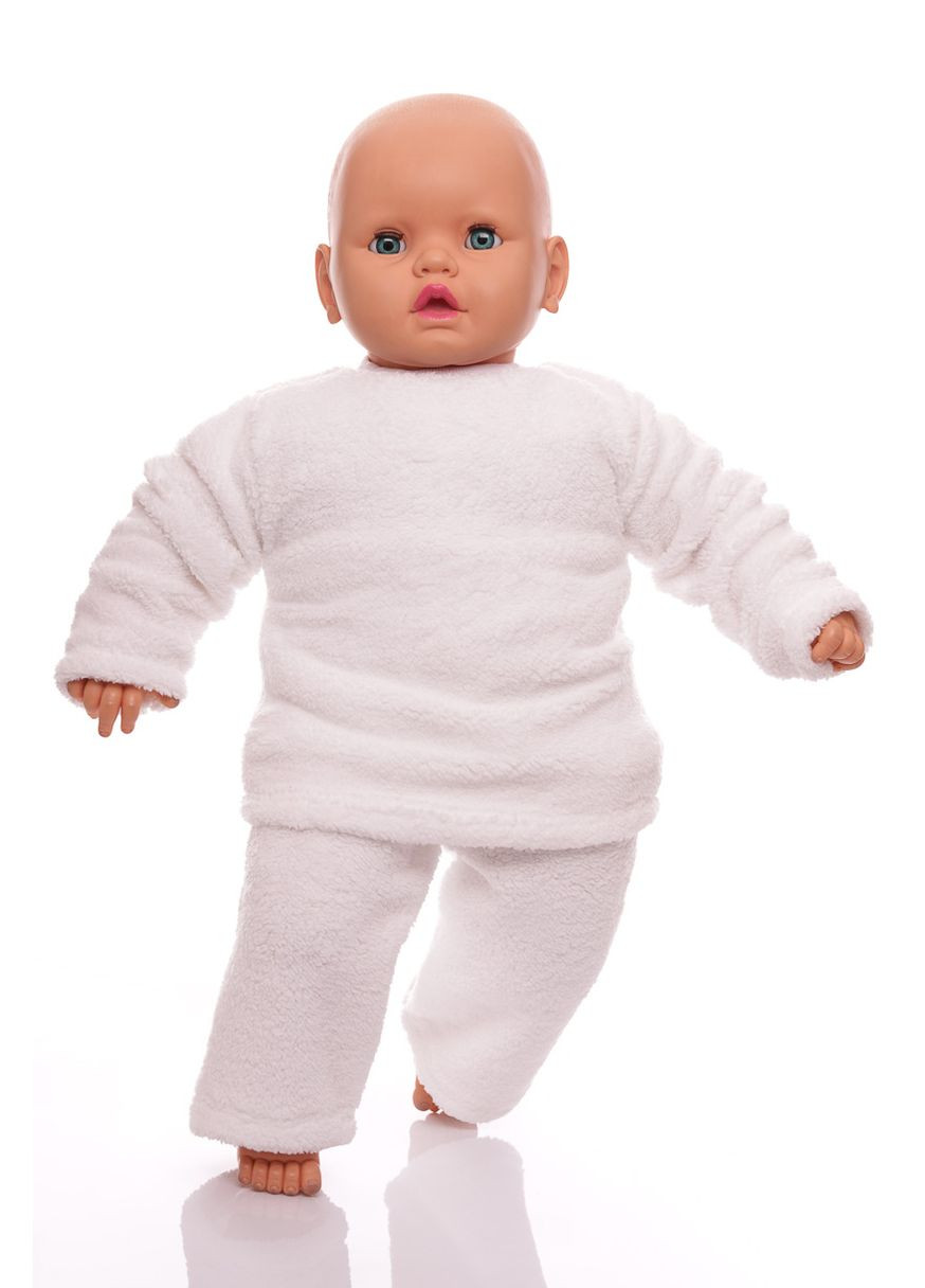 Білий зимній костюм з довгим рукавом для хлопчика трава star білий 68 см (30059) BABYKROHA