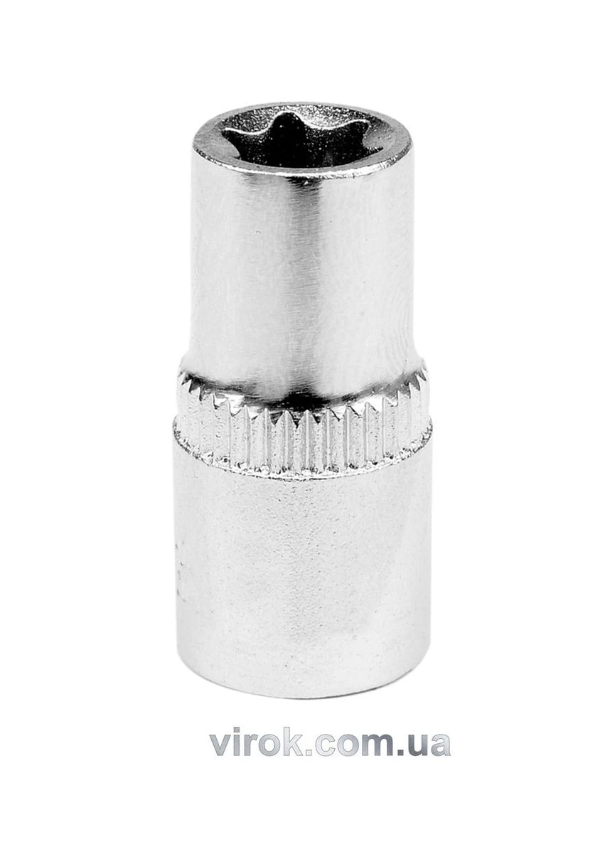Головка торцева : TORX E5, квадрат 1/4", L= 25 мм. CrV, [24/240/480] YATO (392899740)