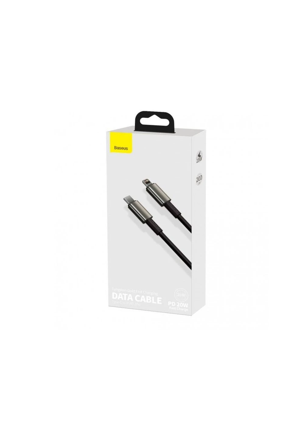 Кабель Tungsten Gold USB-C to Lightning 2m Black (CATLWJ-A01) [82115] Baseus (399919240)