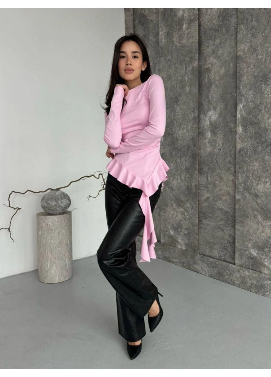 Жіночий лонгслів з асиметричним низом Fashion (382367839)