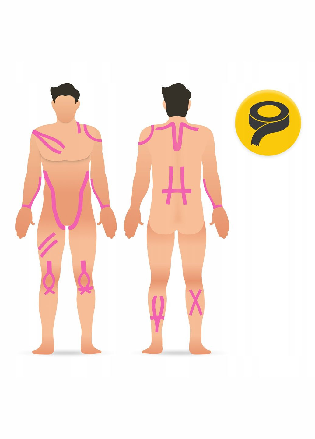 Стрічка кінезіологічна (кінезіо тейп) 5 см x 31 м Sky Pink (P-5905973405553) 4FIZJO (345647623)