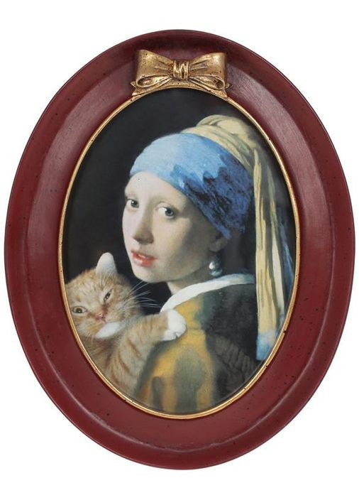 Фоторамка овальная Миледи для фото 13х18см бордо с золотом декоративное украшение для дома и офиса Bona (368980892)