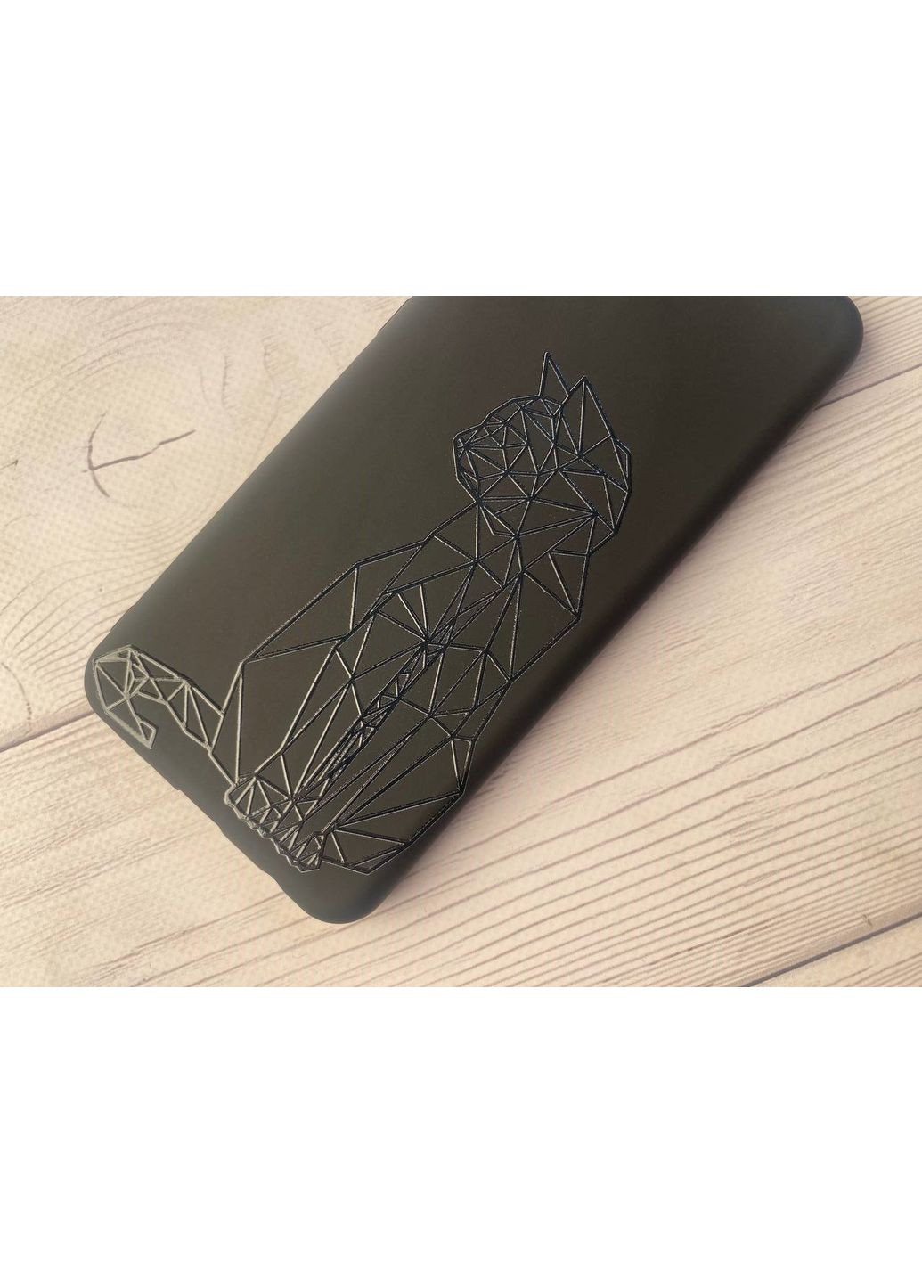 Матовий чорний чохол на Xiaomi Redmi Note 8T:: Котик (принт 124) Creative (360697121)