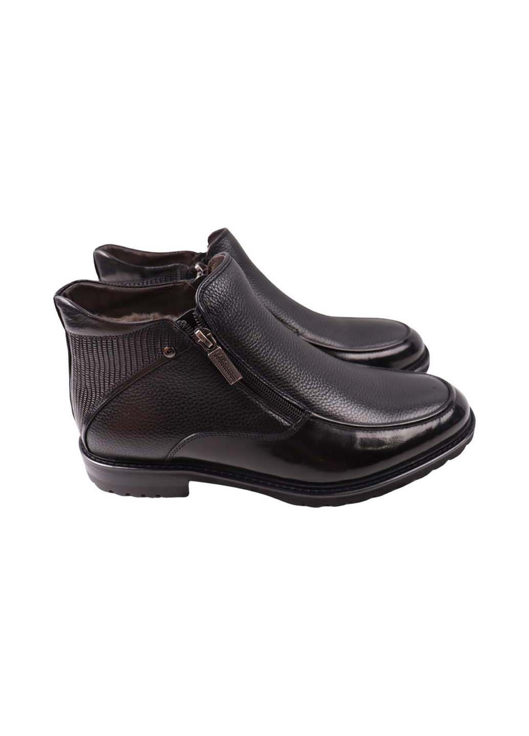 Черные зимние ботинки Lido Marinozzi