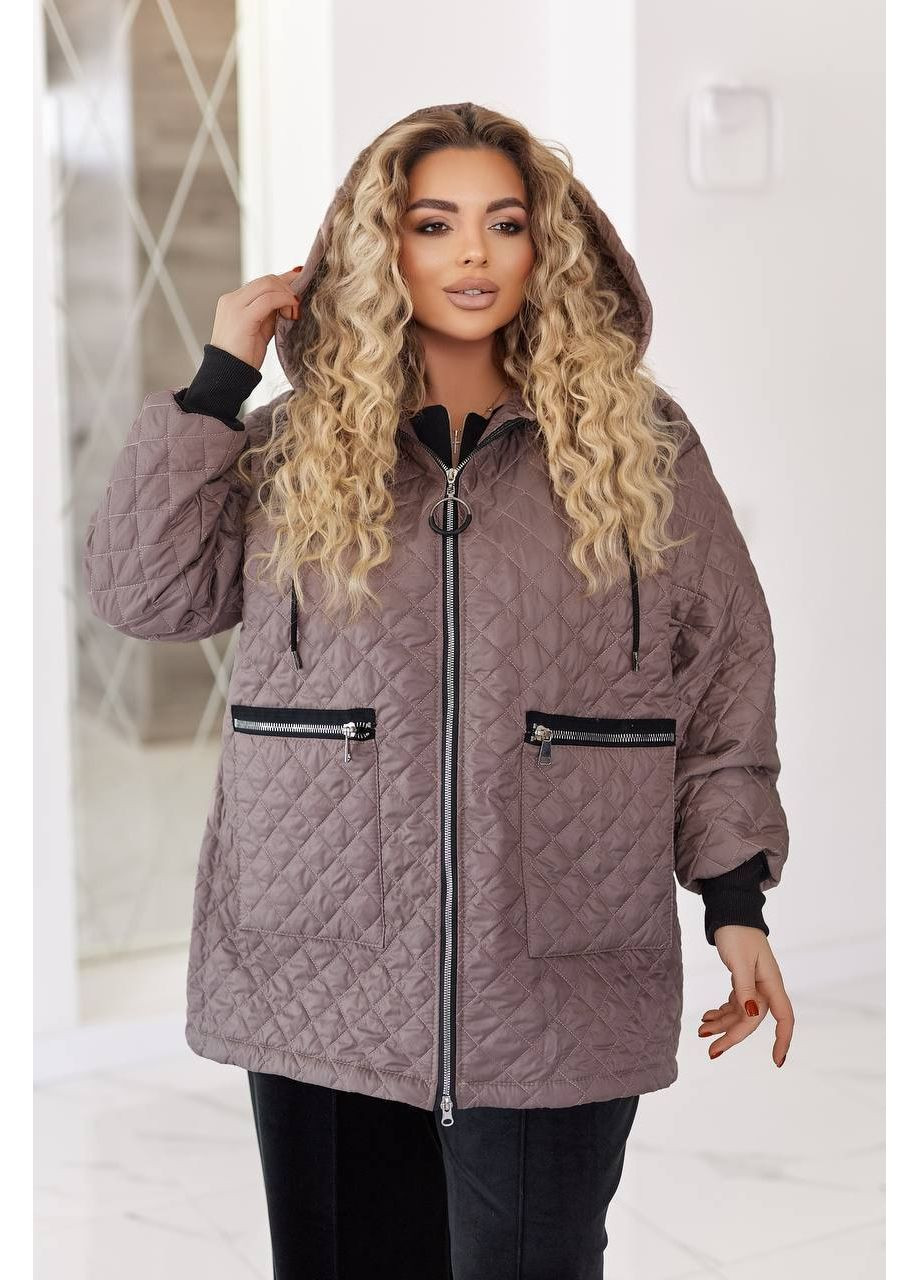 Кавова стильна курточка Fashion