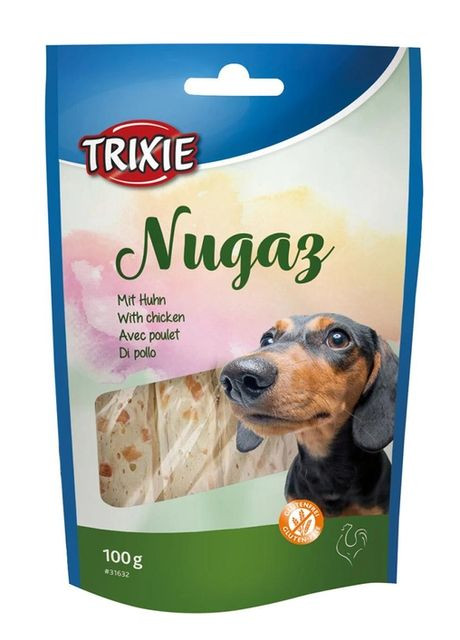 Лакомство для собак Nugaz сыромятная кожа с курицей 100 г 31632 Trixie (266274040)