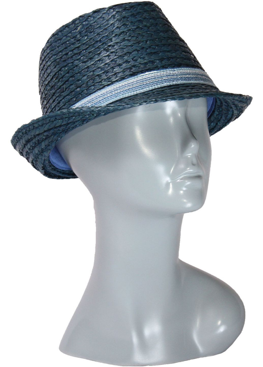 Шляпа синяя из соломы (SC38412) Seeberger (295671635)