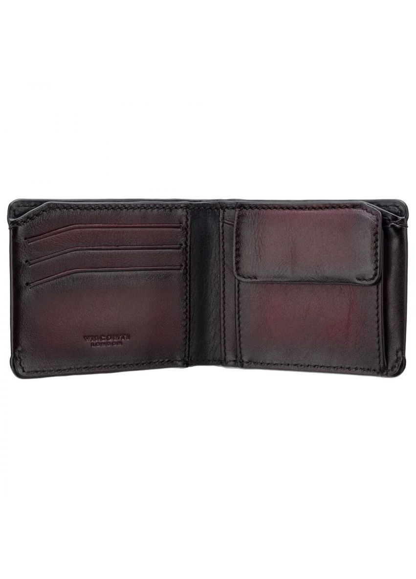 Тёмно мужской кожаный кошелёк без защелки MT92 B/BG Visconti (303829954)