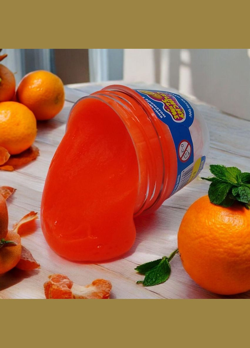 Іграшка Лізун антистрес "Crunchy Slime: Апельсин" 120 г (80086) Окто (362426291)