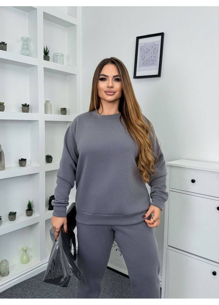 Универсальный базовый костюм из мягкой тринитки на флисе Vakko (367431707)