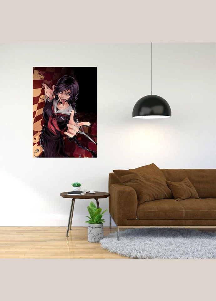 Плакат- с принтом Аниме Супер Школа Отчаяния 2 A2 А0 Кавун постер (316208462)