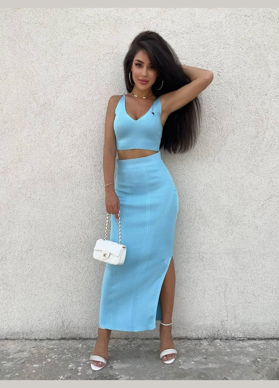 Стильный костюмчик из мелкой вязки Vakko (342099316)