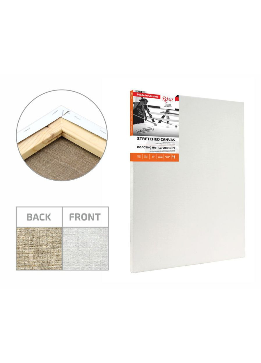 Підрамник см модуль №2 середнє зерно акрил льон ROSA Роса (362581146)