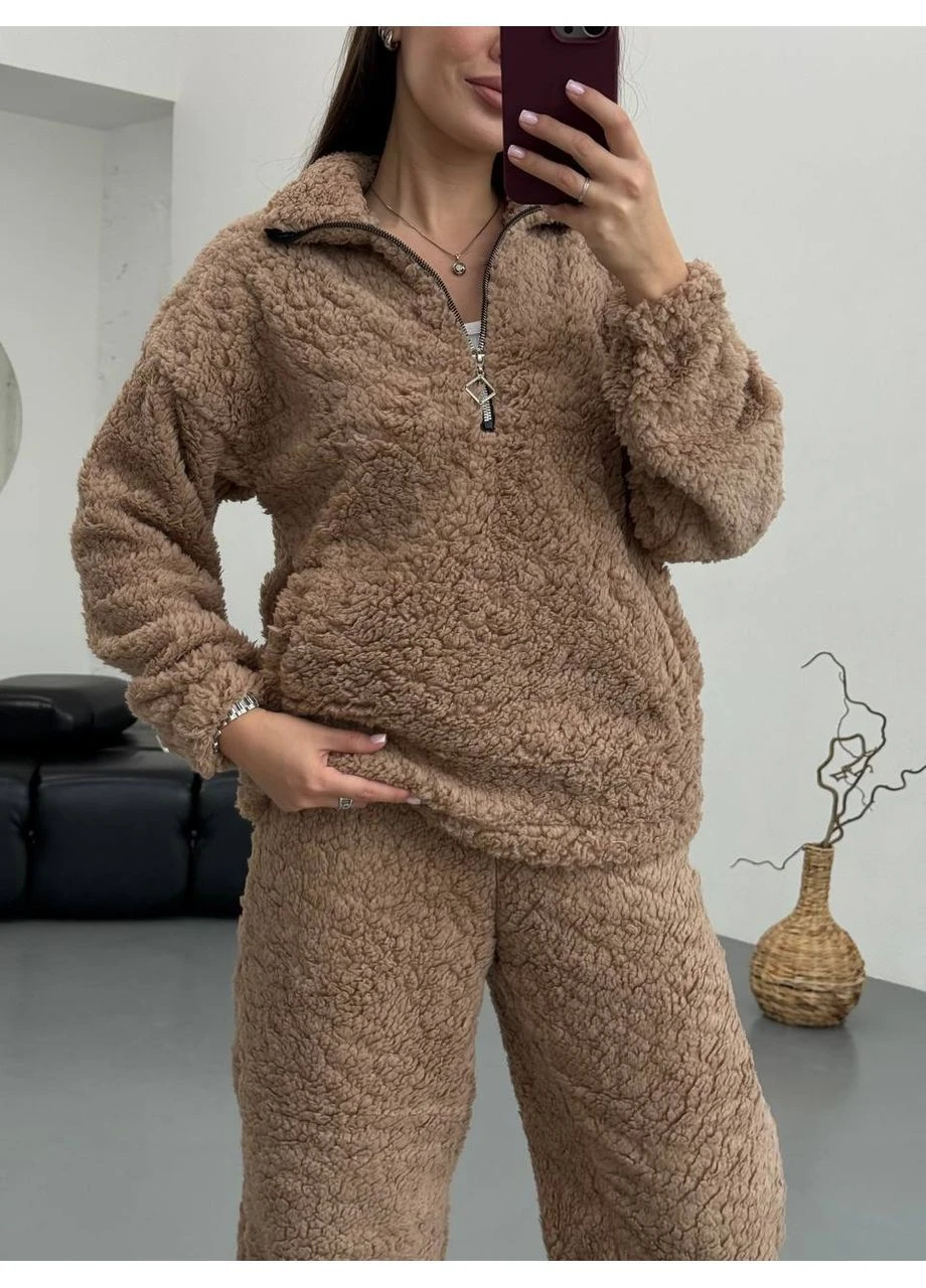 Костюм жіночий теплий хутро Тедді No Brand (374034132)
