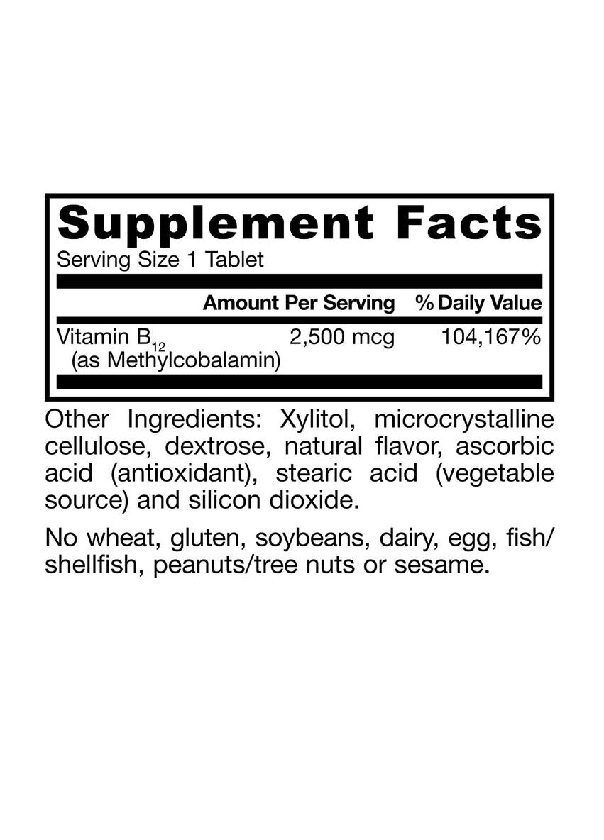 Метил B-12 2500 мкг, тропічний смак, Methyl B-12,, 100 жувальних таблеток Jarrow Formulas (326055446)