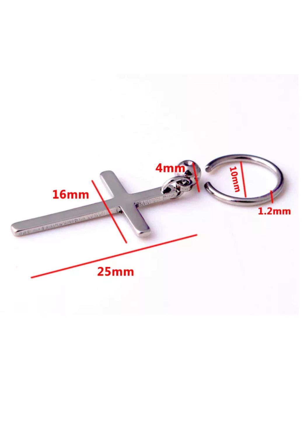 Серьги в форме креста «Black » (черный) Cross (366219628)