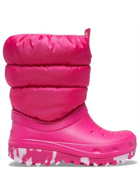 Зимние зимние сапоги детские kids classic neo puff boot mineral blue 207684 Crocs