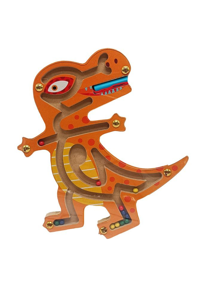 Деревянная магнитная игрушка Лабиринт MD 1792-1 Тиранозавр Limo Toy (364959939)