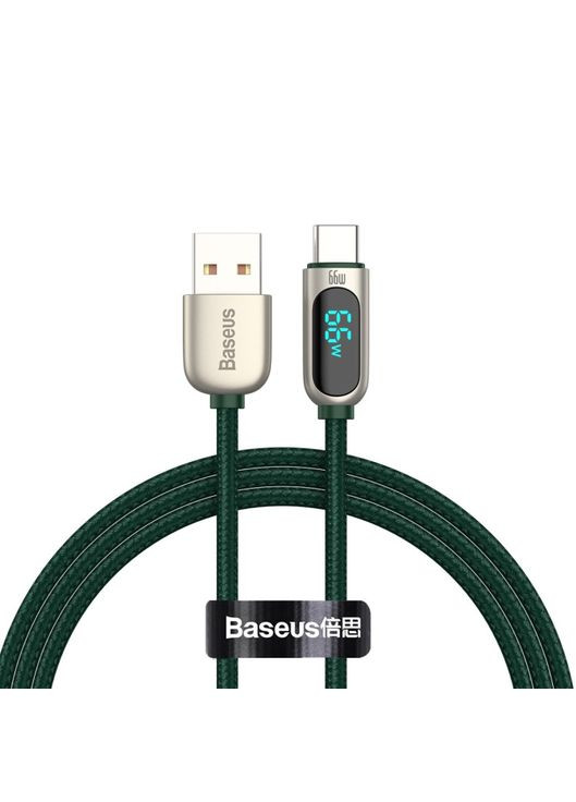 Кабель з екранчиком Fast Charging USB — TypeC 66 W 1 метр CASX020006 Baseus (293346704)
