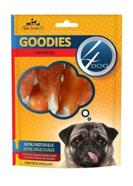 Лакомство для собак Goodies Rewards Chicken Leg куриные ножки для собак 100г 4Dog (278076164)