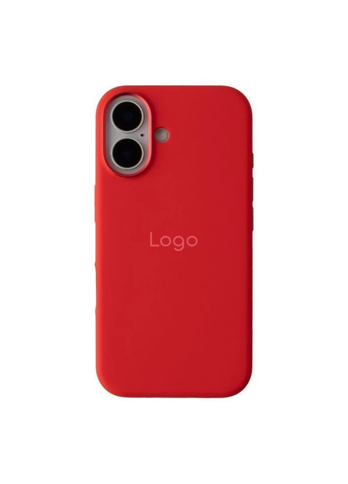 Чехол Silicone Case Metal Buttons (AA) для iPhone 16 Red No Brand (391201636)