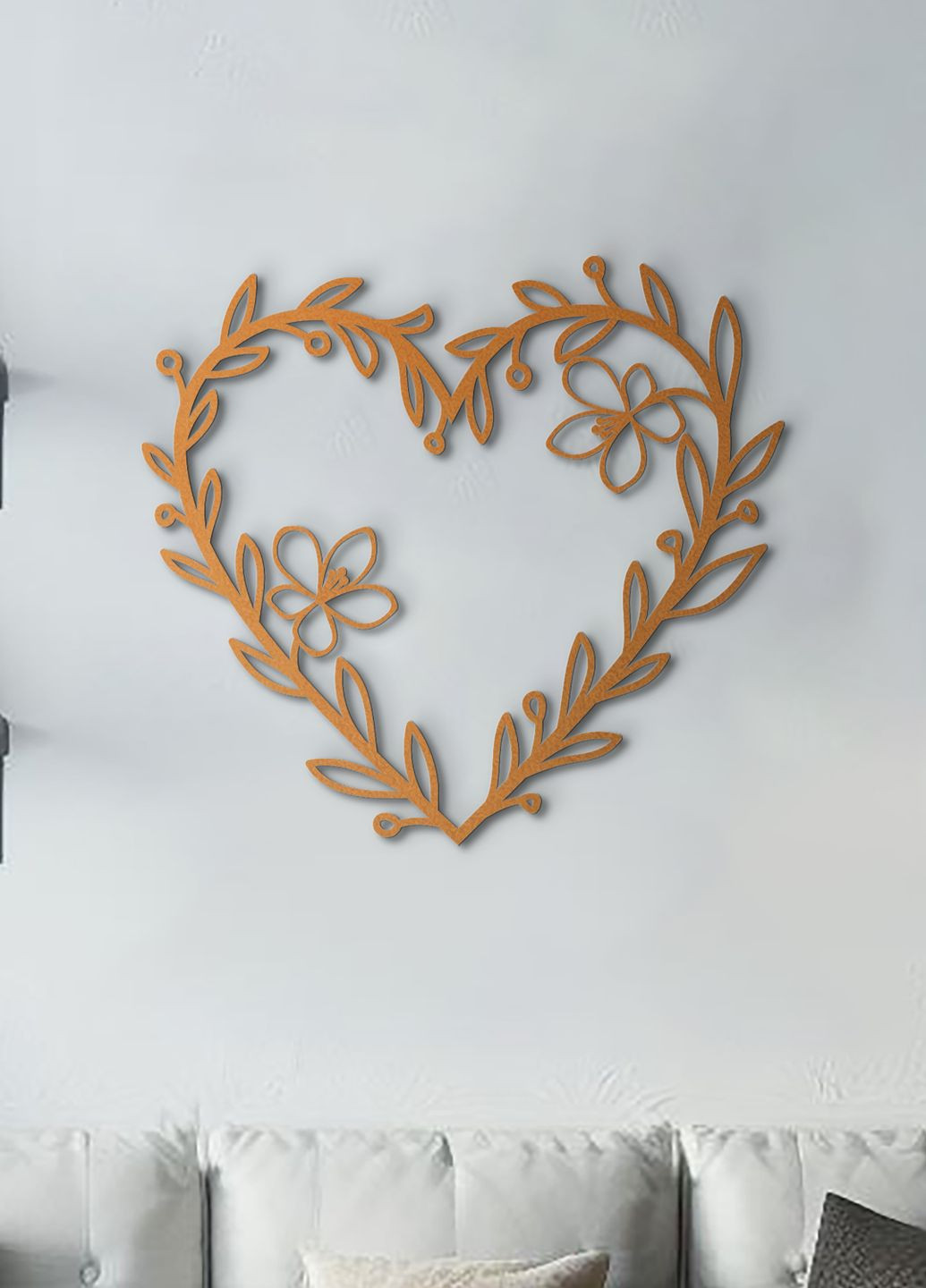 Настенный декор для дома, картина лофт "Влюбленность сердце", декоративное панно 35х40 см Woodyard (292112451)