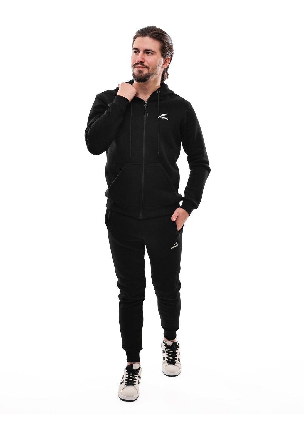 Чорний спортивний костюм чоловічий No Brand