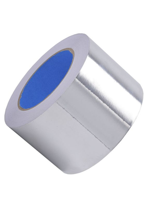 Термостойкий скотч алюминиевый / 50 мкм / длина 50 м / ширина 80 мм MaYuan (323016846)