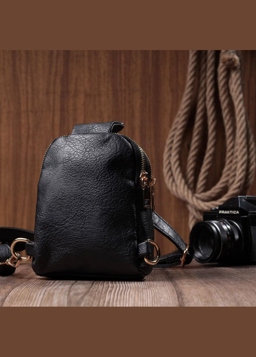 Небольшая женская сумка через плечо на два отделения из экокожи 22784 Vintage (304533781)