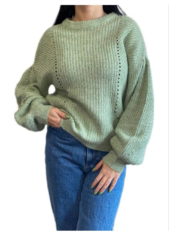 Мятный демисезонный свитер Wool & Cashmere
