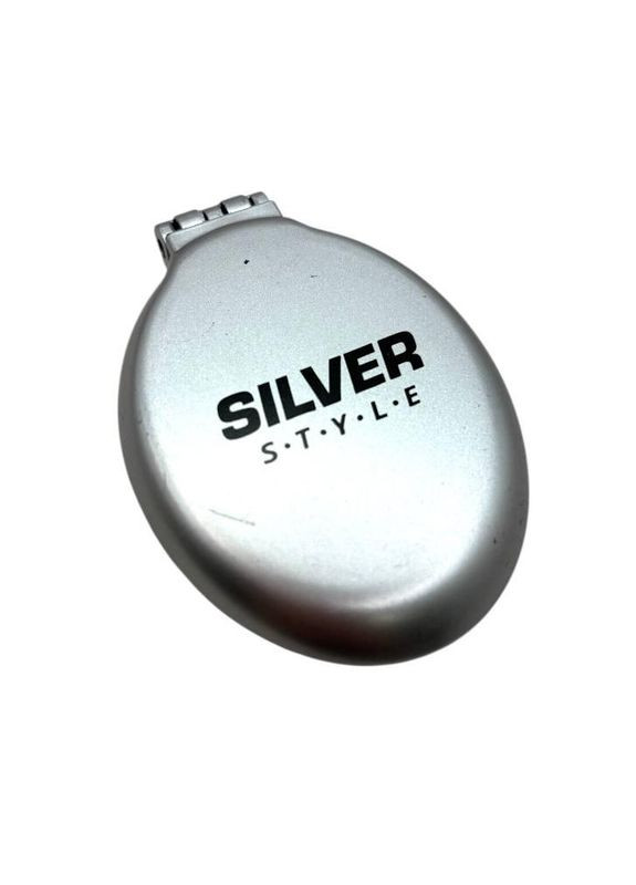 Гребінець для волосся складний з дзеркалом овальний 8,5 см PM-2063 0636 Silver Style (365843785)