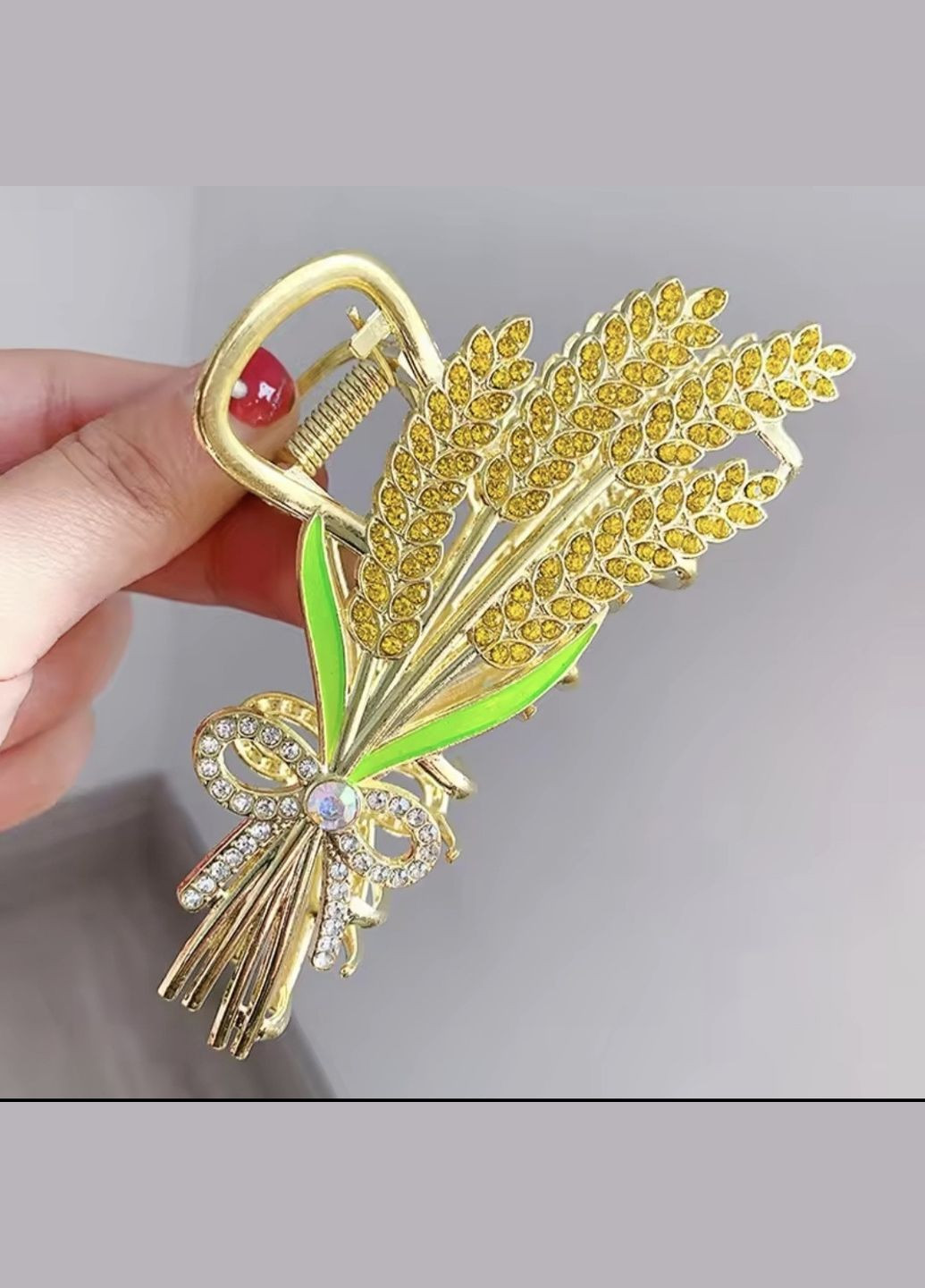 Заколка-крабик "Колоски" China (351897627)