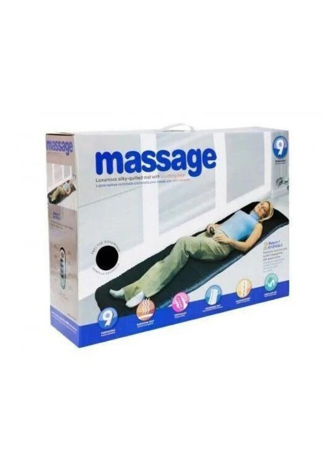 Масажний матрац Massage mat з підігрівом massage 9 режимів чорний (1756375500) No Brand (334675674)