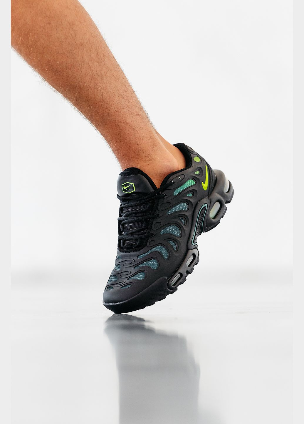 Чорні Осінні кросівки чоловічі nike air max tn plus drift black | найк аір макс тн плюс дріфт чорні No Brand