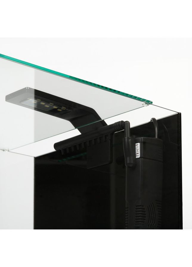 Акваріумний набір BlackCube 30 літрів, з чорною задньою стінкою, 31х31х31 см, скло 4 мм AquaLighter (363198709)