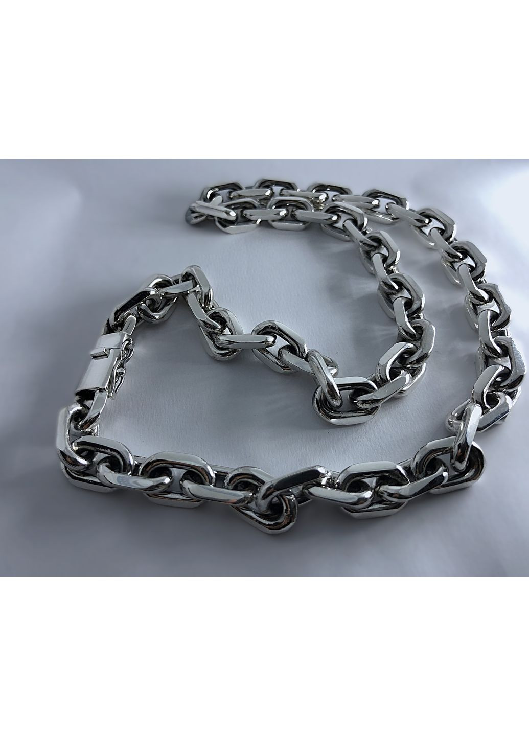 Масивная серебряная мужская цепь "Якорь" с замком коробка 200грамм DeLoS (351388140)